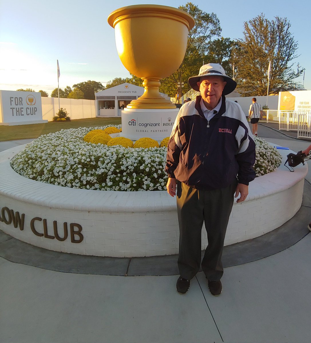ncsupers's tweet photo. Looking forward to a great day @PresidentsCup with #MarkReed @BelkEndowment @MCBelkPilon @ChuckKaylor https://t.co/9vKmE8bzzd