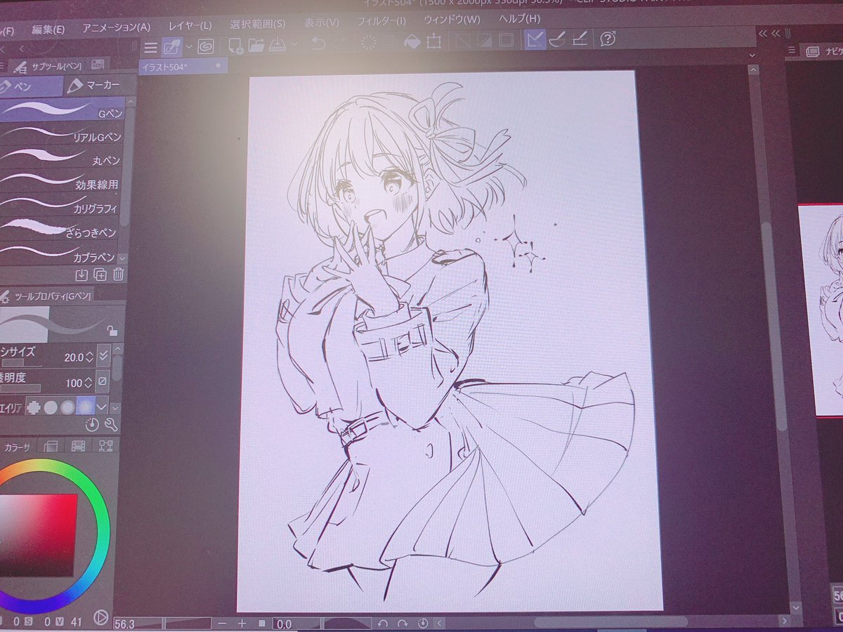 リコリコのちさとちゃんを描いていきます♬✏️✨✨✨のんびり仕上げます✨ 