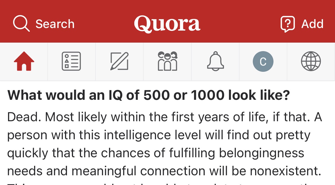 the 1000 IQ baby who kills itself at 1 year old