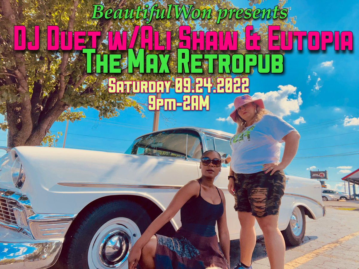 Back at <a href="/themaxretropub/">The Max Retropub</a> with a very special guest! Kickin off my first #DJDuet with my BFF and one of the sweetest humans on the planet 🥰

#80s #90s #Tulsa #DJAliShaw #SomethingBeautifulWon
