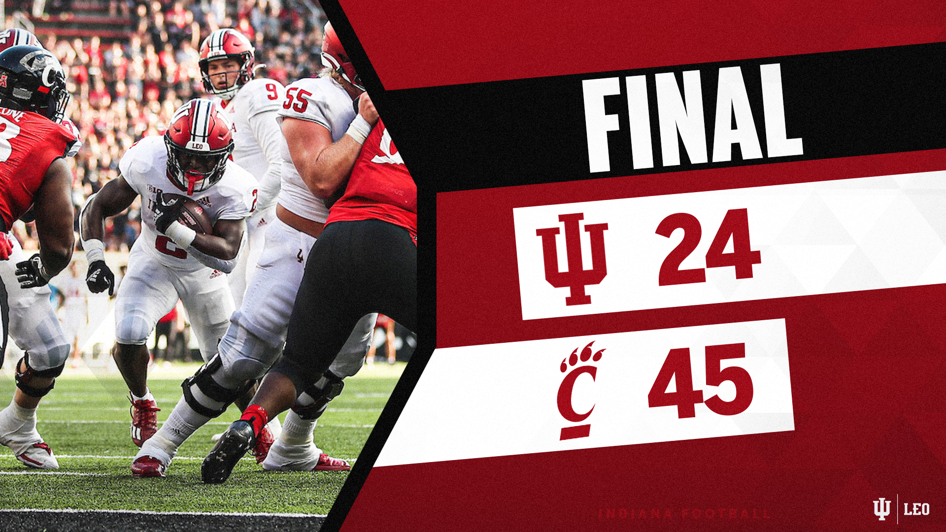 Indiana Football on Twitter "Final from Cincinnati. https//t.co/Bchy9clP3O" / Twitter