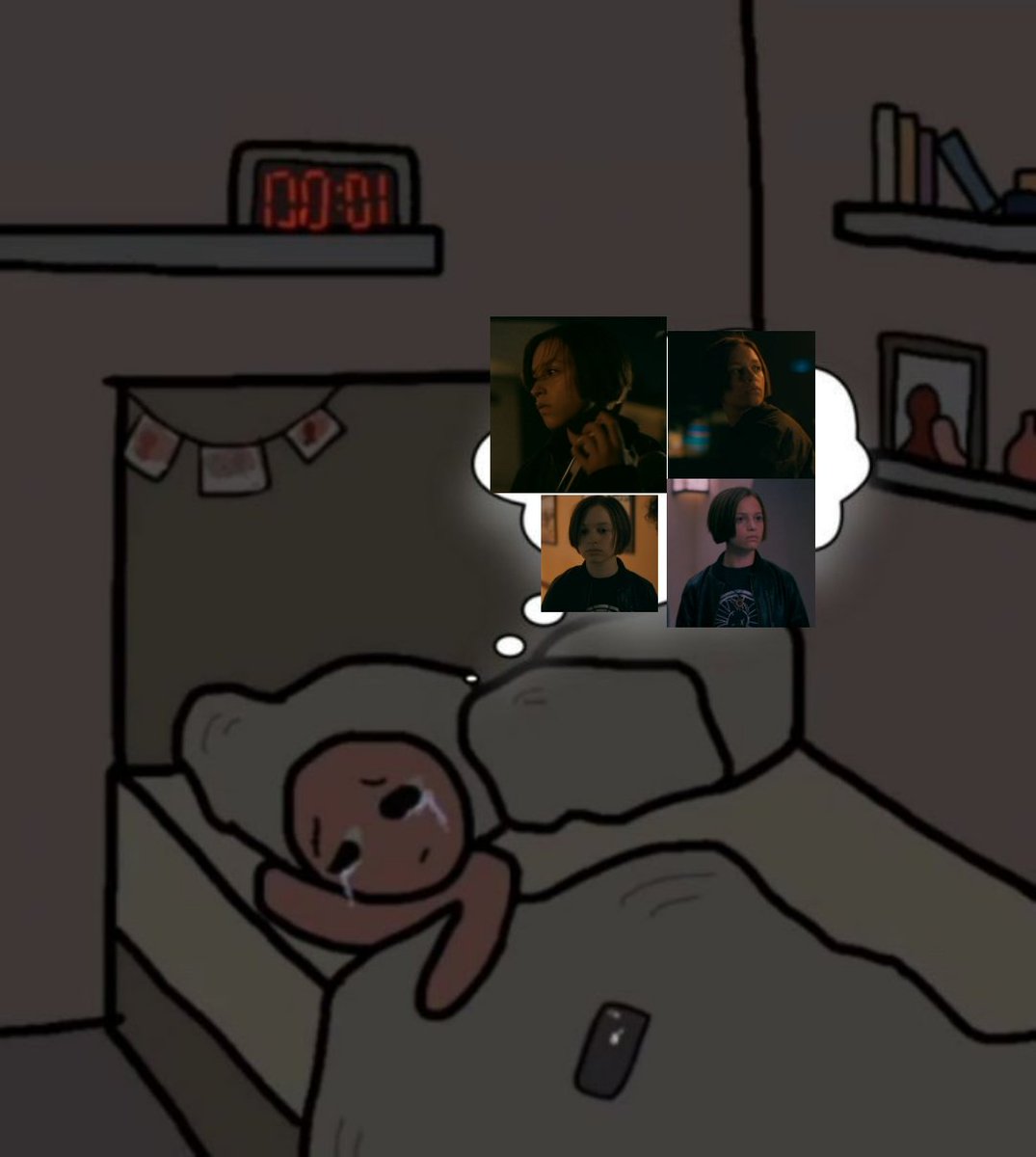 thinkermacoyle's tweet photo. it's been hard days 😔 #papergirls https://t.co/gXWrEsE2rd