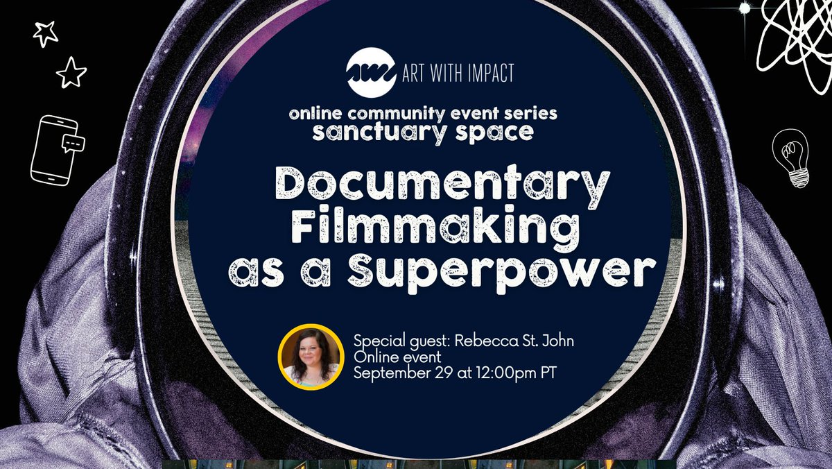 Join us on 9/29 for a virtual screening and documentary filmmaking workshop with special guest Rebecca St. John! We'll explore mental health, SV survivor lived experience and hope, and the power of storytelling Register for free: bit.ly/doc-superpower…