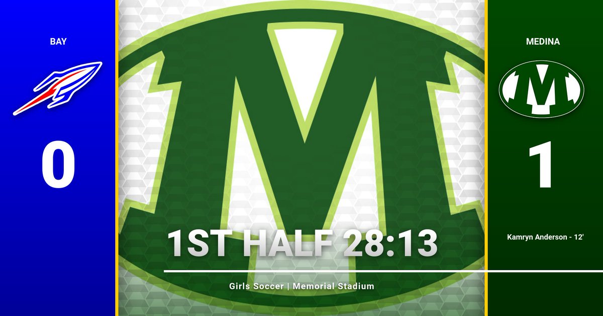 Medina takes the lead on a goal by Kamryn Anderson