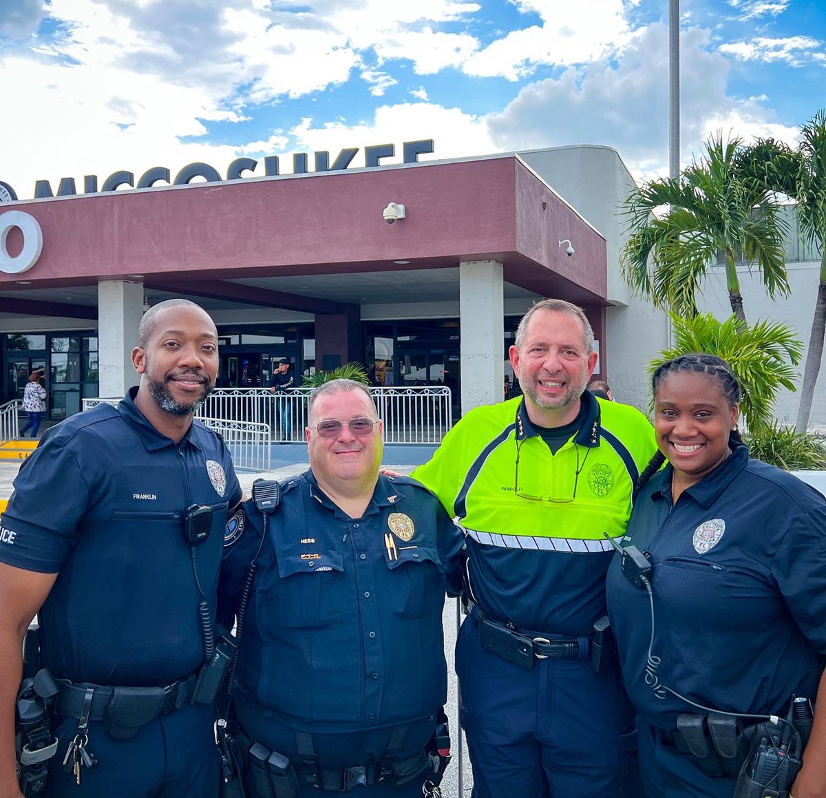MiccosukeePD's tweet photo. Thank you to our officers and our community for partnering with us to keep our residents and visitors safe during the American Indian Day Celebration.  #miccosukeepolice #americanindianday https://t.co/fcrfgepBRu