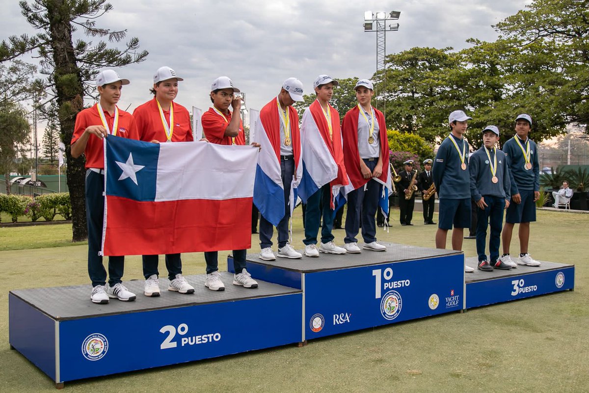 RolangaPy's tweet photo. #Golf | 🥇🏆🇵🇾⛳🏌🏻 Paraguay se consagró bicampeón en equipos e individual del Sudamericano Pre Juvenil, que concluyó este sábado en el Yacht y Golf Club Paraguayo. https://t.co/emc4uSdWM4