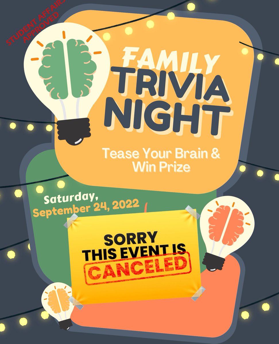 NCFirstYearExp's tweet photo. Event Canceled! Due to illness, we are canceling this event. We still have several events left for Family Weekend! https://t.co/Gkznn3qQ1N