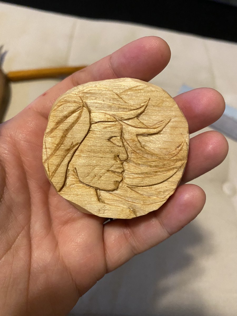 DrawsDixie's tweet photo. I know it’s not perfect, but I was inspired by Chetney and FCG, and I carved the changebringer coin. 

@WillingBlam @samriegel @CriticalRole 
#changebringer #BellsHells #criticalrolefanart #CriticalRole #freshcutgrass https://t.co/jGhLdHzrFl