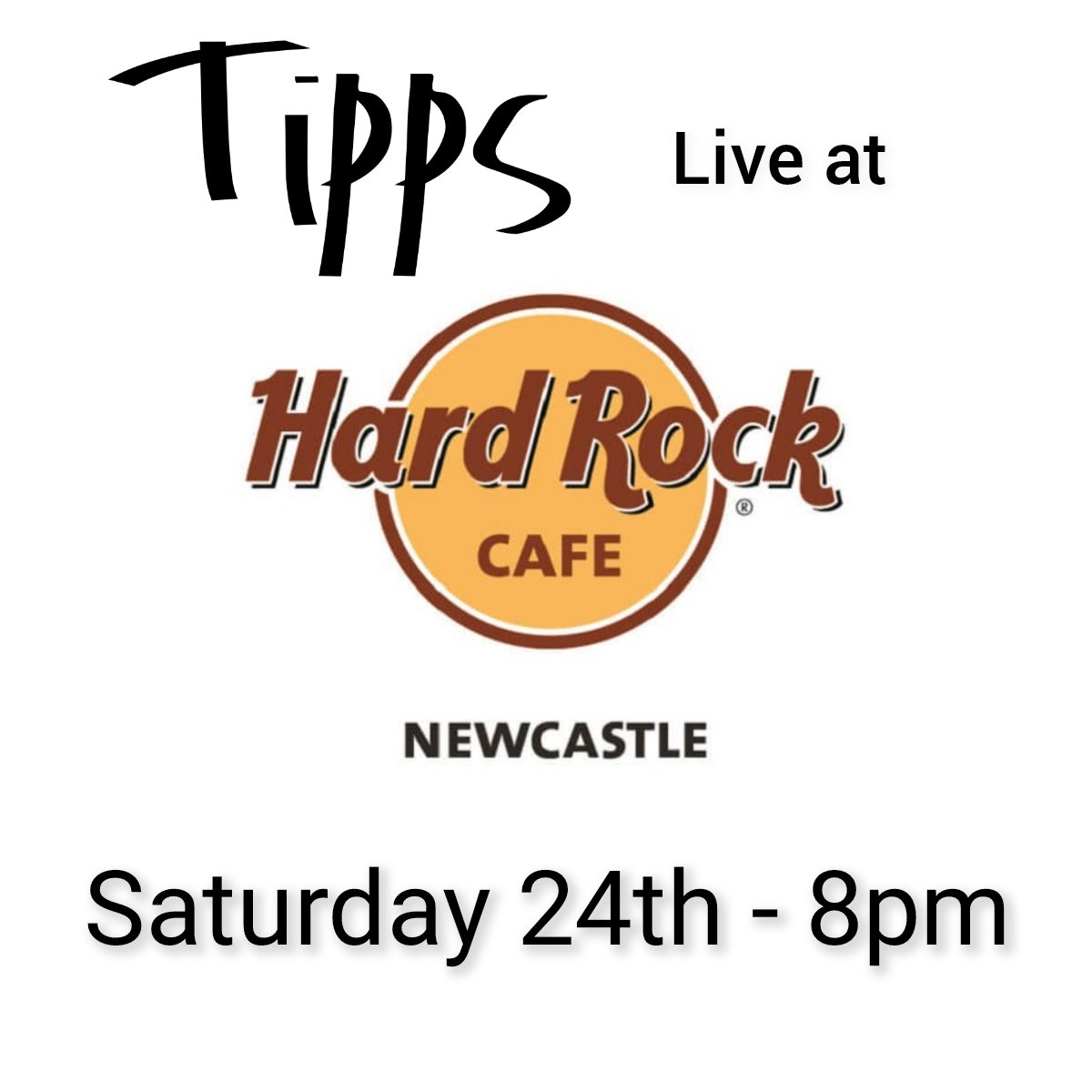 TippsMusic's tweet photo. Newcastle! You have an hour to get along to Hard Rock Cafe for a couple acoustic sets 🎶 8pm start https://t.co/2Bx0eWuL8u