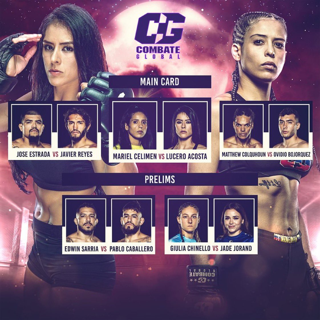Anybody else watching Combate Global tonight? If you’re not, I highly recommend this card. <a href="/froggy_mma/">Jose Froggy Estrada</a>   gonna put on a show.