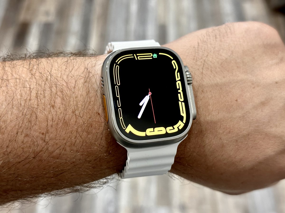 Contour face on Apple Watch Ultra definitely doesn’t have the same effect as a “Series” model, but isn’t bad cc @iPadProsPodcast