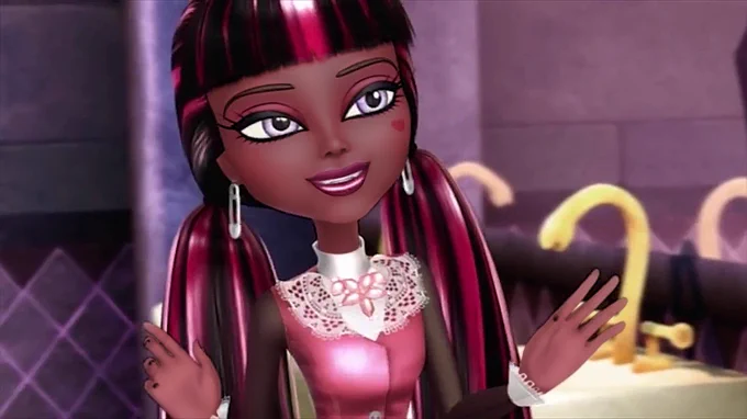 Draculara is dark-skinned! 