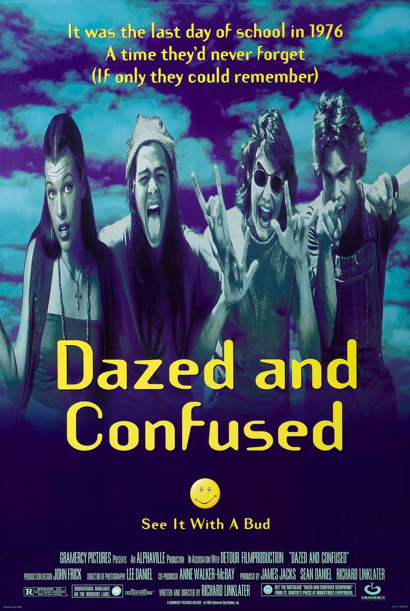 🎬MOVIE HISTORY: 29 years ago today, September 24, 1993, the movie ‘Dazed and Confused’ opened in theaters!

#JasonLondon #WileyWiggins #SashaJenson #MichelleBurke #ChristineHarnos #RoryCochrane #BenAffleck #AdamGoldberg #AnthonyRapp #MatthewMcConaughey #ColeHauser #MillaJovovich