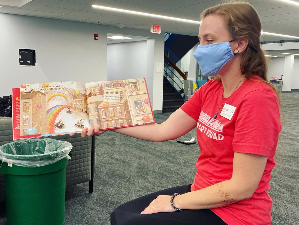 ShimerSchool's tweet photo. We had some great conversations at our Banned Books Read-In. From Vonnegut to Morrison to poems by Silverstein and picture books in verse, we celebrated banned books of all kinds! Thanks to @oesterlelib for co-hosting this event with us, and for reading us a picture book! https://t.co/XEicjjm8k3