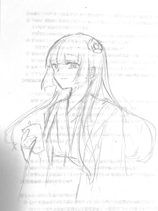 落書きのつもりだった下書き✏️ 