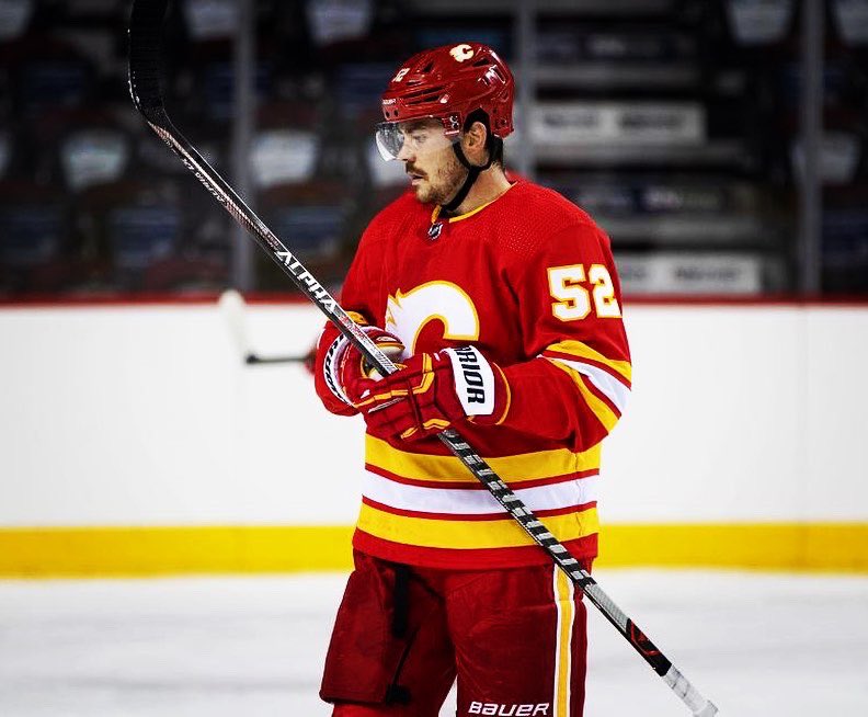 Weegsy Baby in the #Flames Colours 🔥 <a href="/weega52/">mack weegar</a> 

📸: <a href="/NHLFlames/">Calgary Flames</a>