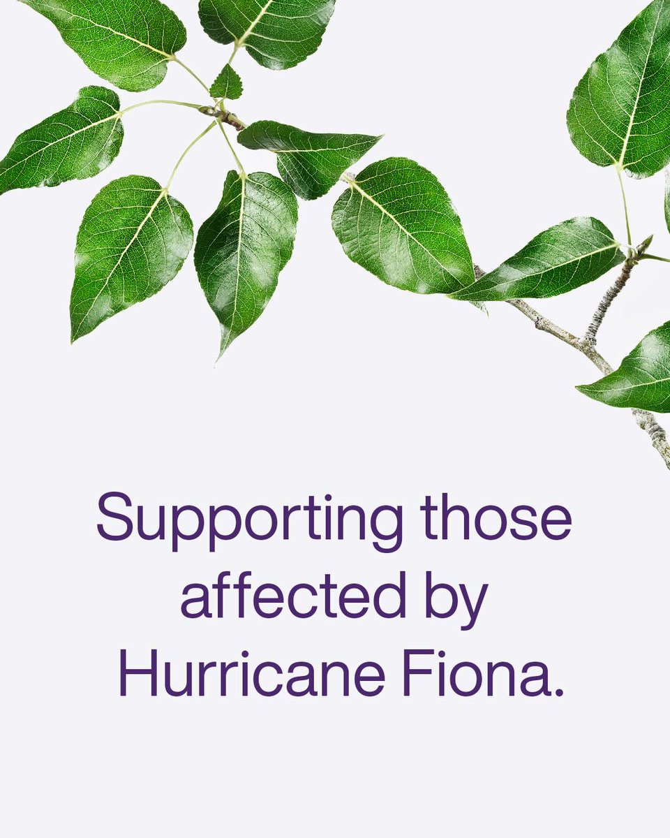 lisaarichardson's tweet photo. Sharing that @TELUS is waiving long distance charges for calls, text &amp; data overages for those impacted by #HurricaneFiona and donating $50k from The TELUS Friendly Future Foundation. #TELUSteam https://t.co/uGedvo5XZg