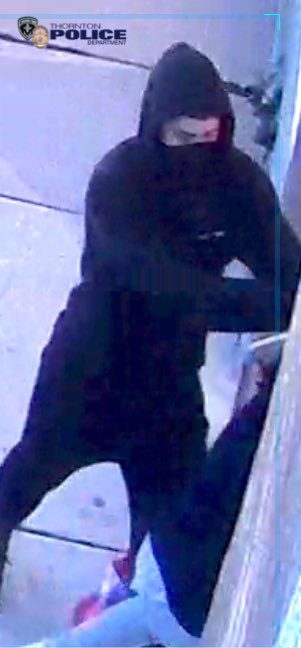 ThorntonPolice's tweet photo. *UPDATE* Thornton PD continues to investigate the Att. Child Abduction at STEM Launch. Additional pics of the suspect &amp; the vehicle he left in, an ‘06-‘09 Saturn Aura, gray, with damage to drivers side fender &amp; door that likely prevent the door from opening.   1 of 2 https://t.co/fxuPXCAIr8