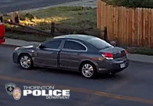 ThorntonPolice's tweet photo. *UPDATE* Thornton PD continues to investigate the Att. Child Abduction at STEM Launch. Additional pics of the suspect &amp; the vehicle he left in, an ‘06-‘09 Saturn Aura, gray, with damage to drivers side fender &amp; door that likely prevent the door from opening.   1 of 2 https://t.co/fxuPXCAIr8