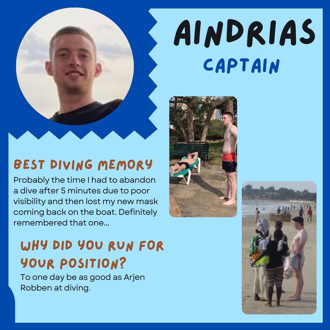uccsubaqua's tweet photo. Introducing our 22/23 committee! 🥳

Meet Aindrias, Billy and Rob! 🤿

Stay tuned to meet more of our committee in the following posts! 🤠 https://t.co/Ol903B14jj