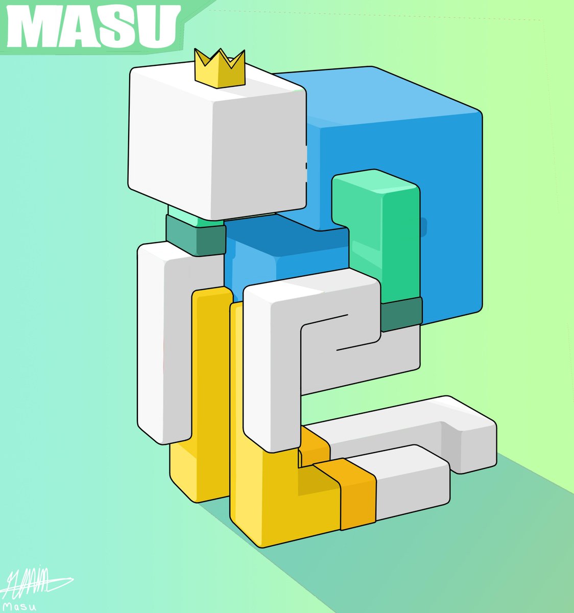 Masu blocky is up for auction on algogems! #algofam #AlgorandNFT #NFTartwork #NFT #AlgoNFTs algogems.io/nft/883630221/…