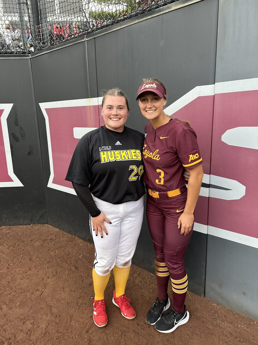 Lady Leaf alumni Delaney Ostrowski ‘19 and Ava Bieneman ‘20 faced each other at NIU today. They’re 2 of many playing at the collegiate level. 💚