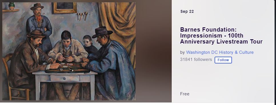 So happy to have attended the Barnes Foundation: Impressionalism - 100th Anniversary Tour eventbrite.com/e/barnes-found…