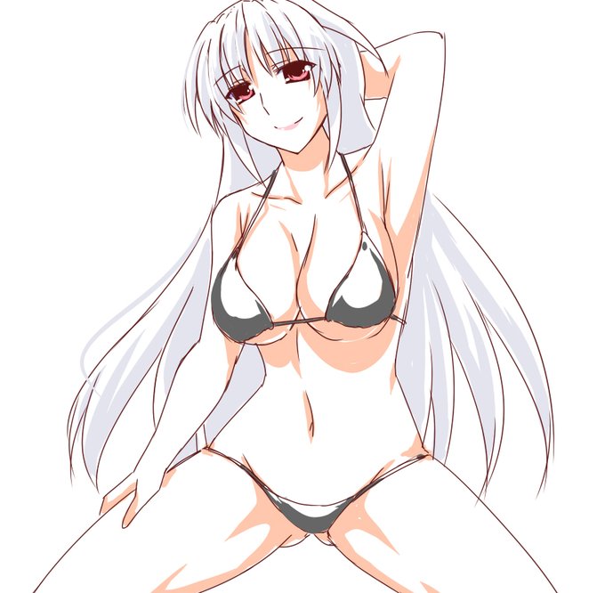 アインス水着～
どうみても乗っかってる感じで^^ 