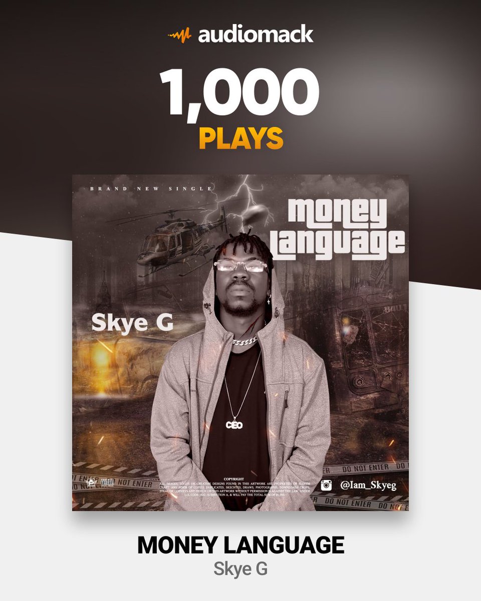 iam_skyeg's tweet photo. My song #MoneyLanguage has got 1,000 streams on Audiomack. Thanks fans, let's keep it coming ❣️💯
Listen to it here https://t.co/PVZo6T7E6c
@DONJAZZY @Olamide @MAVINRECORDS @KizzDaniel @psquare @DPRINCEMAVIN @choccitymusic #BBNajiaS7 #bbnaija Nigeria Air
Mr Bayo #Ashawo https://t.co/kAYdPjFLIw