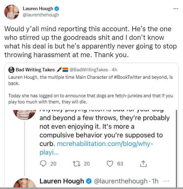 Bad Writing Takes 🖊️🏳️‍🌈 on Twitter "Despite having blocked this