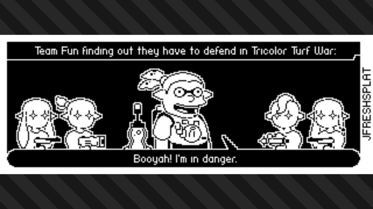 JFreshSplat's tweet photo. Tricolor Turf War has entered the chat

#Splatoon3 #Splatfest https://t.co/7I5sPet7zW