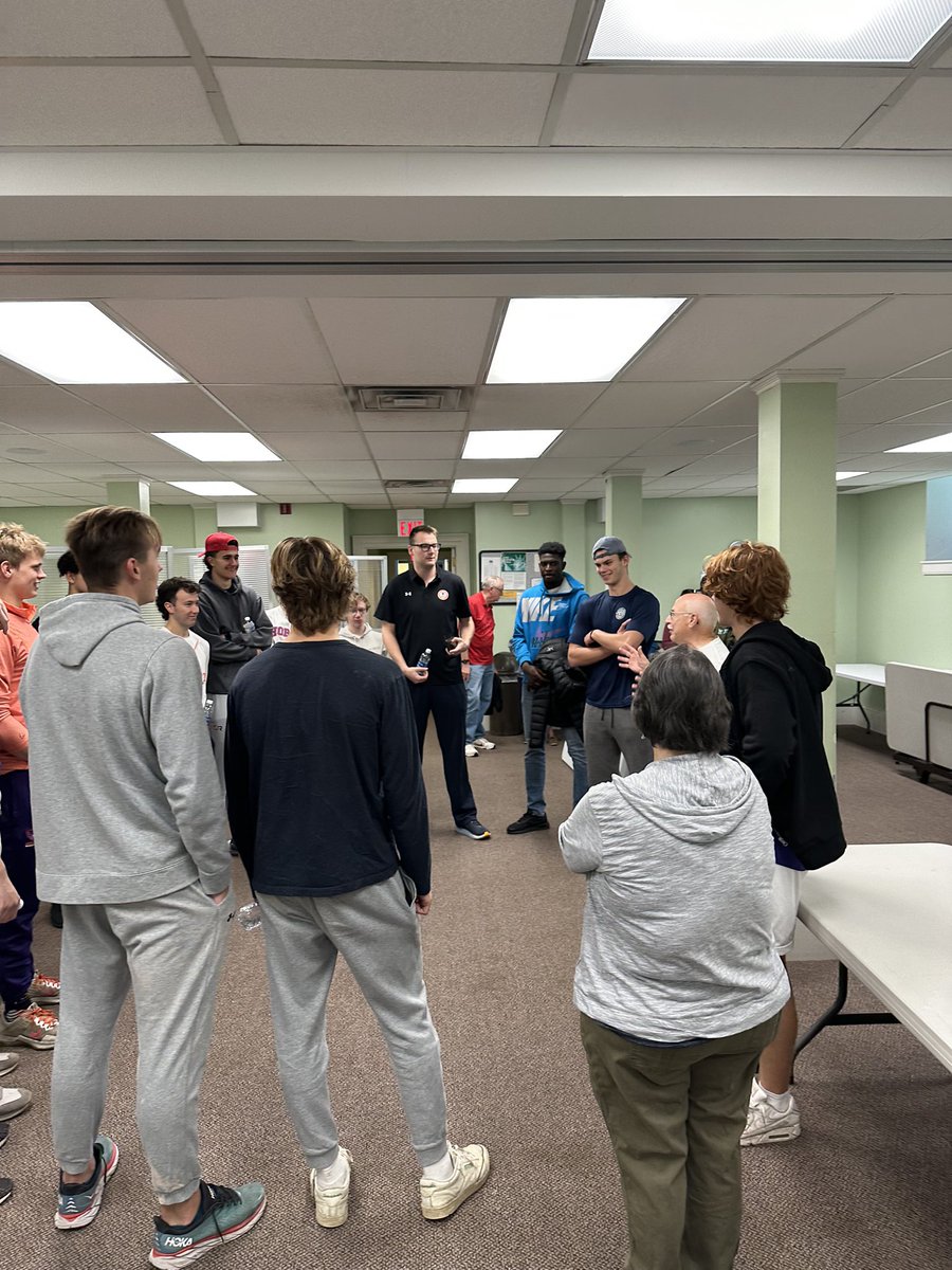 Our program enjoyed volunteering at the Geneva Public Library today — we were able to help move over 13,000 books!