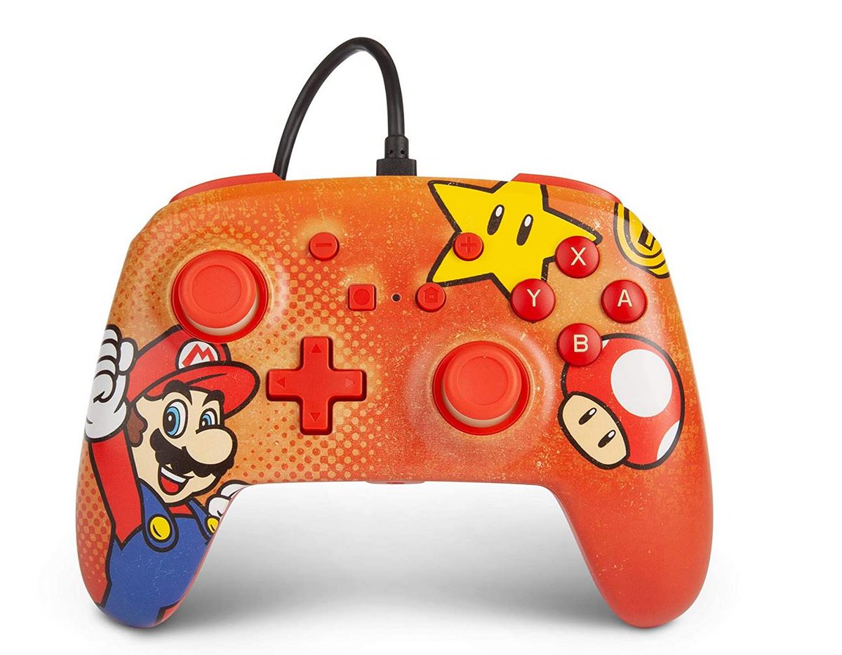 videogamedeals's tweet photo. PowerA Enhanced Wired Controller for Nintendo Switch - Mario Vintage, Gamepad $14.99 via Amazon (Prime Eligible). https://t.co/5UyeTnrlgC https://t.co/5rrPwVoupn