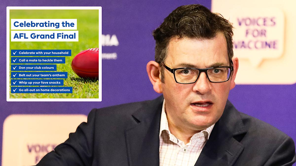 Daniel Andrews was responsible for the #AFLGrandFinal  being held interstate during 2020 and 2021.

He was notably absent at yesterday's #AFLGrandFinal2022. There would have been a riot at the MCG if he had the nerve to show his face there.

#AFLGF #DictatorDan #springst