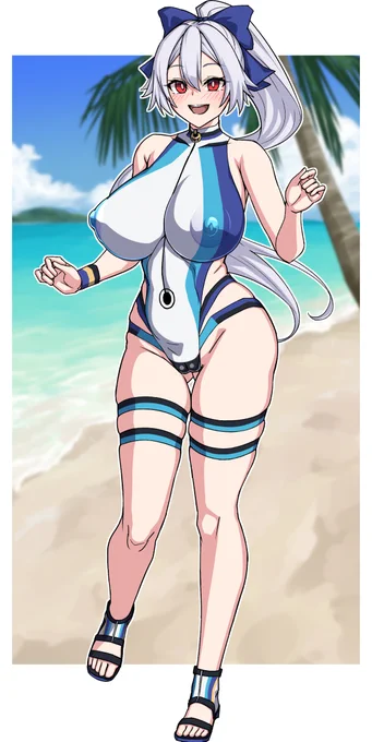 夏が終わりそうだし今年描いたオホ顔水着サーヴァントを貼るでもまだ描いてる 