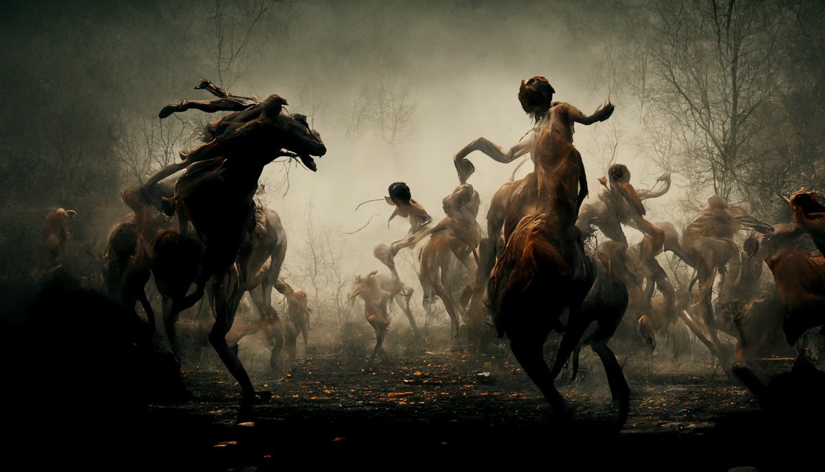 franksynowicz's tweet photo. Plight of the Centaurs
#collaboratewiththemachine #digitalart #surrealart #aiart #ai #centaurs https://t.co/f0g62SD2DI
