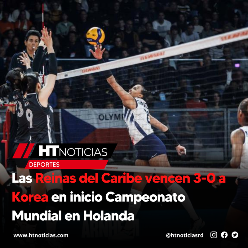 htnoticiasdo's tweet photo. ⛹🏻| #HTDeportes | Las Reinas del Caribe vencen 3-0 a Korea en inicio Campeonato Mundial en Holanda
Más Información ▶️https://t.co/jZuFISkD3r
#htnoticiasrd #Campeonato #Holanda #Korea #Mundial #Polonia #ReinasdelCaribe #RepúblicaDominicana #Voleibol https://t.co/ajGLROeREy