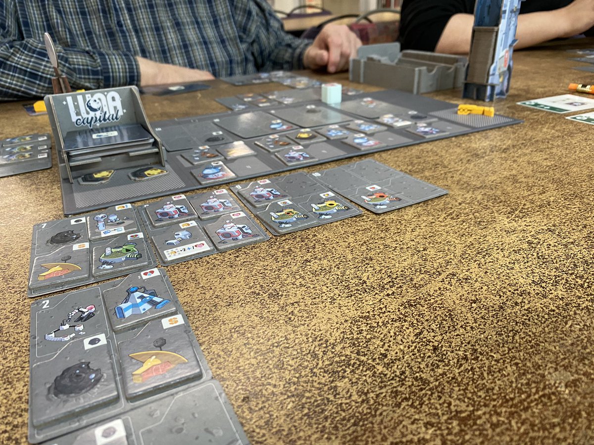 wots_qc's tweet photo. The crew had fun trying out Luna Capital this evening!

@DexEnvoy  @devirgames #lunacapital2022 

#boardgame #boardgamegeek #tabletopgames #tabletop #gamenight #gaming #boardgaming #boardgameaddict #bgg #playmoregames #bbgcommunity #boardgamegirl #greatgames https://t.co/pwKCKpgn2Y
