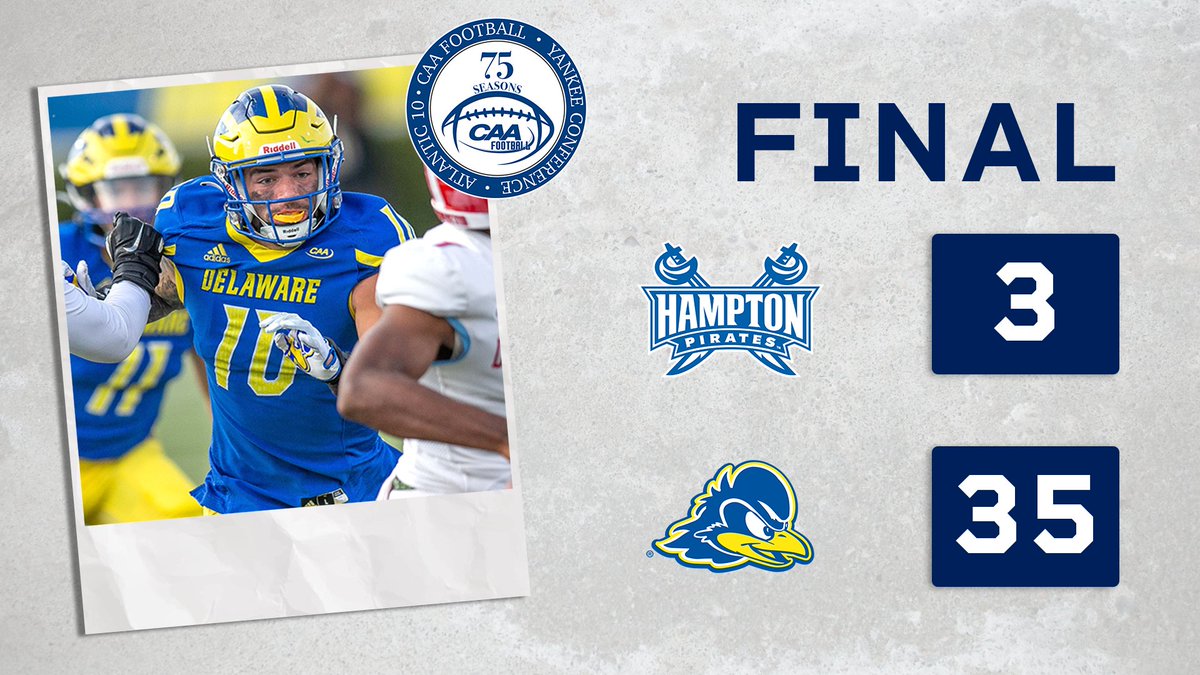 No. 8 @Delaware_FB improves to 4-0 overall and 2-0 in #CAAFB with a convincing Saturday night victory in Newark!