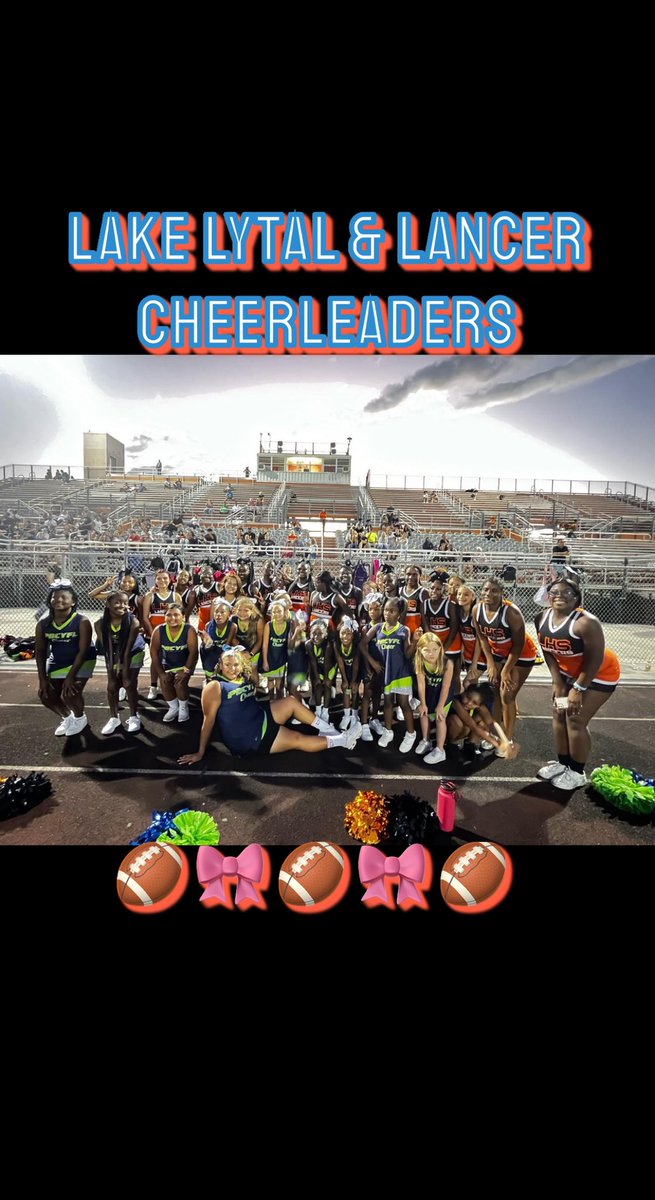 CheerJil's tweet photo. Joining as a force to cheer on the Lancers🏈🎀🏈🎀 https://t.co/4Lc1PnnXRA