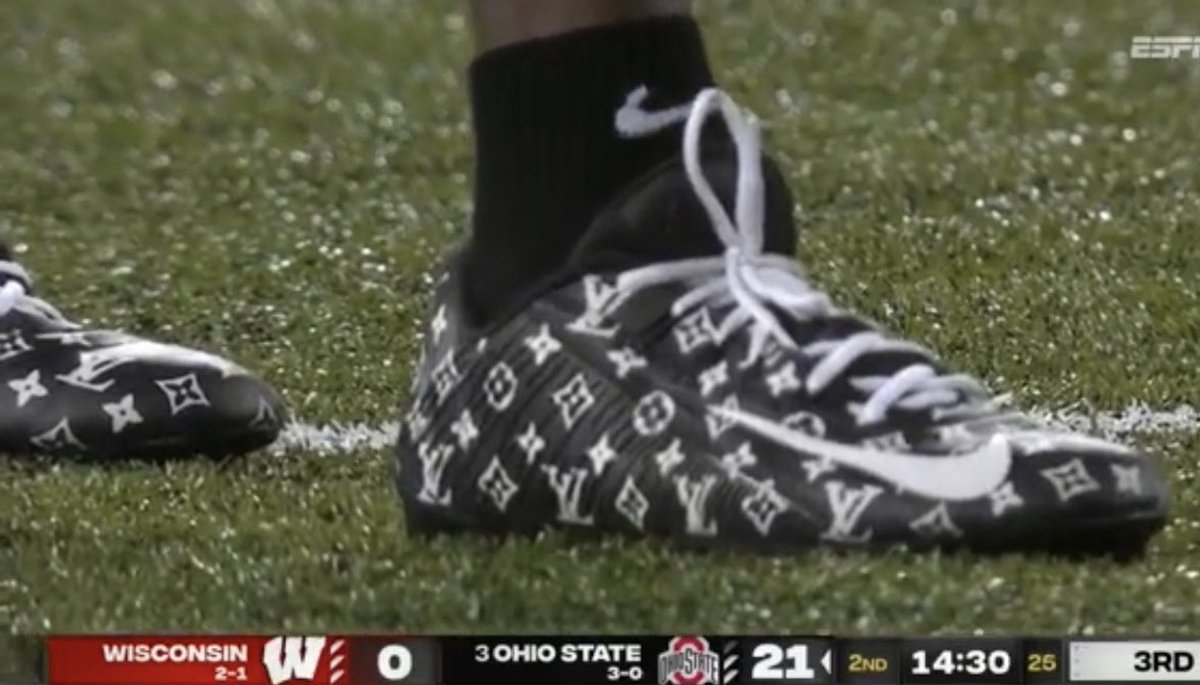 thyland's tweet photo. @nickknobel1 The stadium or Marvin Harrison’s cleats ? https://t.co/NAdA6Hgt4R