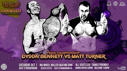 FPWPro's tweet image. One week from tonight…

CONQUEST II
LIVE! from the iconic Big Wheel Roller Skating Rink in East Stroudsburg, PA!

*TICKETS ARE AVAILABLE NOW*
$18 if you purchase on EventBrite
$60 Family 4 Pack deal ($15 a ticket!)

GET THEM HERE: eventbrite.com/e/407436673057