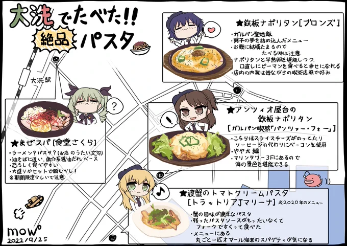 大洗パスタ道🍝
※私が食べたことあるお店だけなので、他にオススメあったら教えてください 