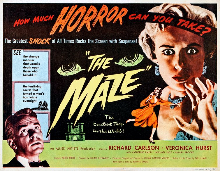 RichardDCarlson's tweet photo. Richard Carlson starred in three 3D movies in the 1950s:

It Came from Outer Space, 1953
The Maze, 1953
Creature from the Black Lagoon, 1954

All 3 have been beautifully restored by the 3D Film Archive (founded by @BobFurmanek) &amp; are on 3D Blu-ray! #TCMParty #ItCameFromOuterSpace https://t.co/BHFL0LeIz8