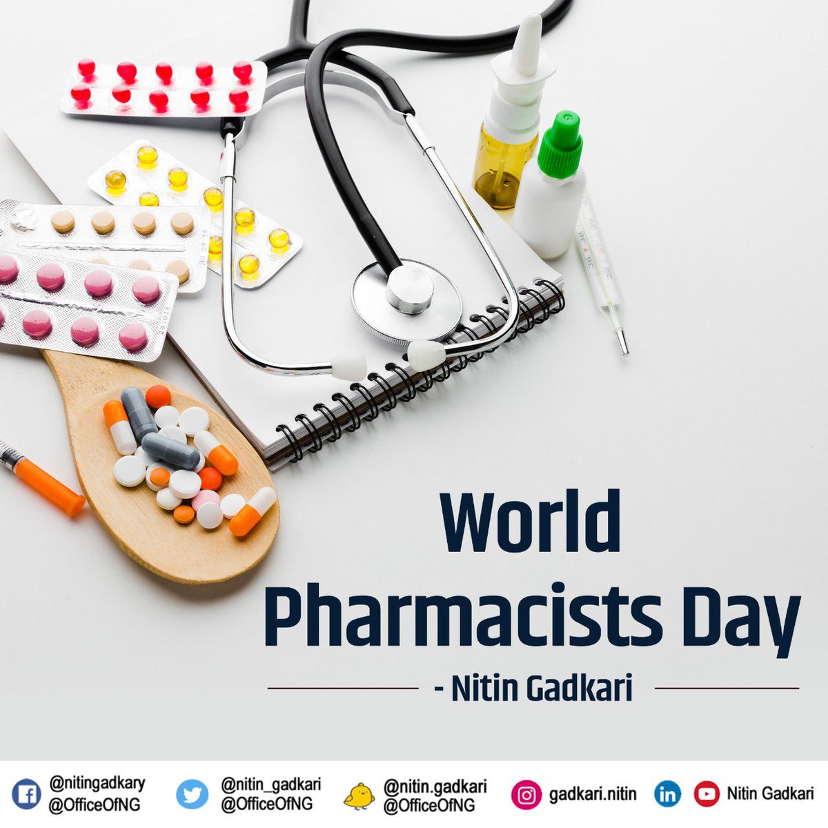 Greetings to all #Pharmacists on the occasion of #WorldPharmacistsDay.

We salute your everlasting contribution to helping people and ensuring the good health of our society.
