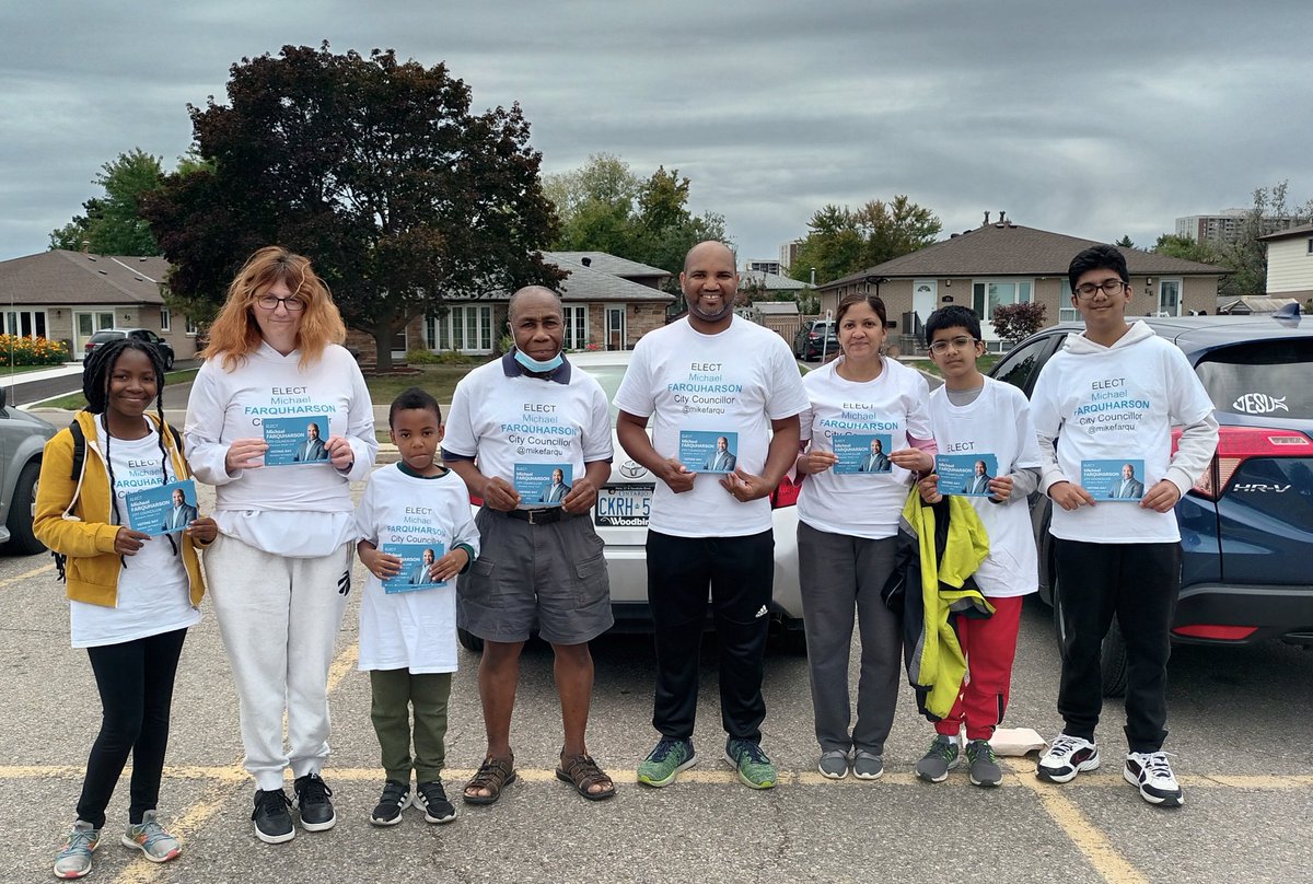 mikefarqu's tweet photo. Great day out with #teamMichael door knocking today in #bramptonwards7and8.

Less than two weeks before advance voting starts on Friday, October 7th. Make sure you go out to vote, #voteMichael and vote early.

https://t.co/gMuZefaGKv

https://t.co/a56qakxZFV

#brampton https://t.co/xeNeUxv07N