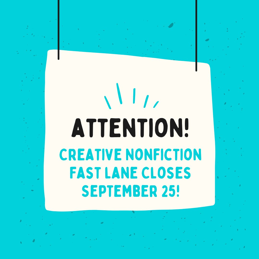 Our CNF Fast Lane closes tomorrow @ 12am PST! We're looking for flash and love that well-crafted prose that exhibits depth &amp; nuance, clear voice, personal reflection, &amp; vivid scenes. Experimental and non-traditional forms welcome.

Guidelines <a href="/submittable/">JUAN DORAME </a>
crabcreekreview.submittable.com/submit