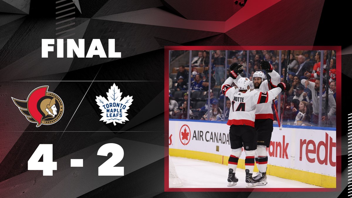 Senators's tweet photo. SENS WIN‼️

#GoSensGO https://t.co/WNCXj9iY74
