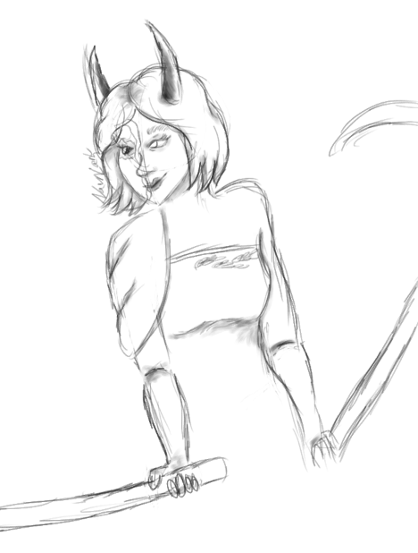 NavnLark's tweet photo. I did some doodles of kab!Ivory during her stream today, because I am obsessed with her character already

 #kaboodlesmpfanart #ivorycellofanart https://t.co/ZpKrRUV3Gp