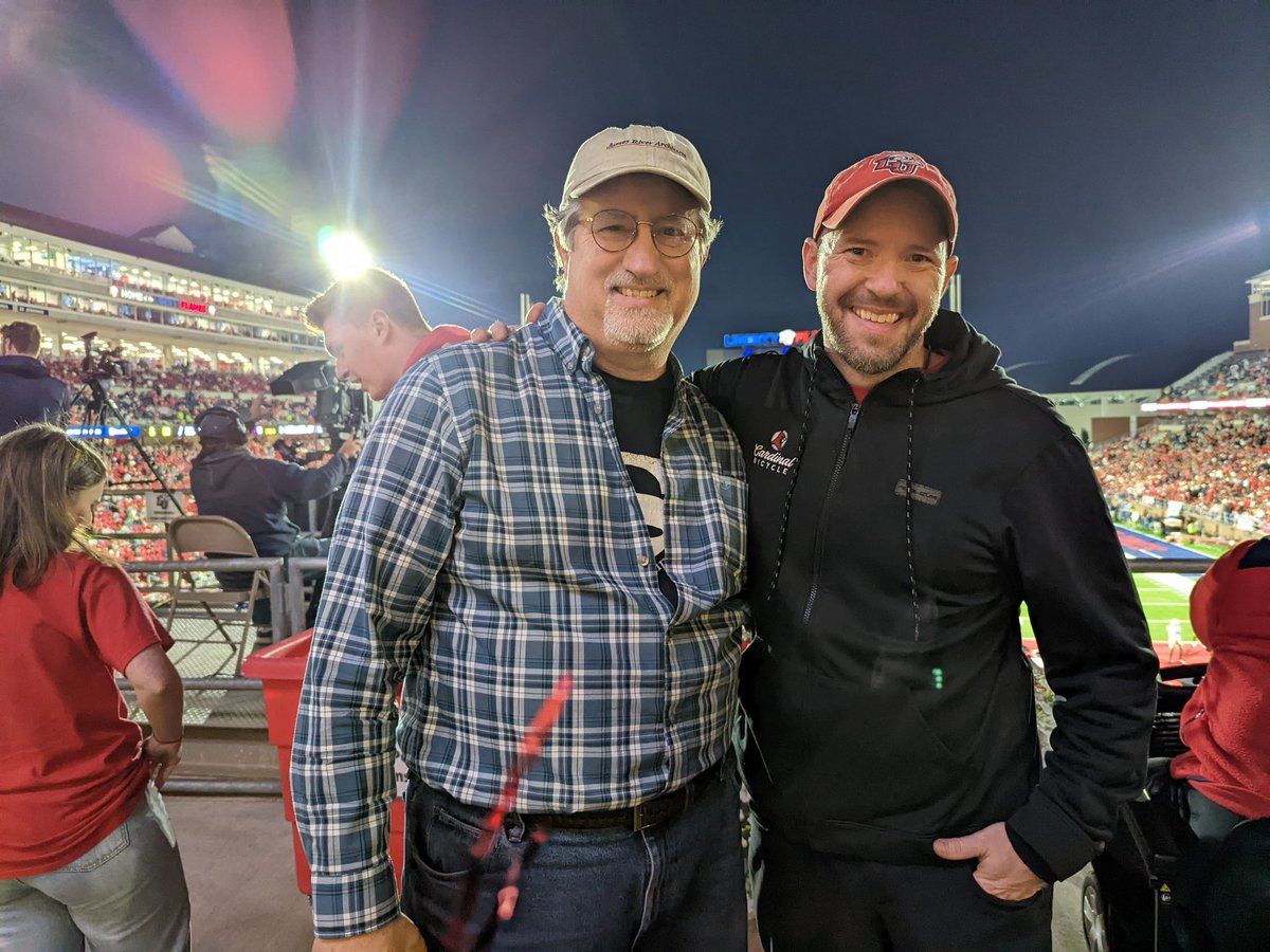 Had a great time catching up with my good buddy Macho Dan and cheering the Liberty Flames on to victory.